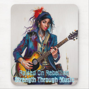 Maßgeschneiderte rebellische Gitarrist Art Inspira Mousepad