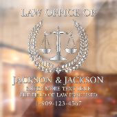 Maßgeschneiderte Rechtsanwaltskanzlei für Silber a Fensteraufkleber (Blatt 2)