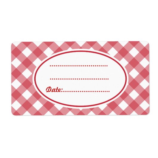 Maßgeschneiderte Red Kitchen Labels (Vorne)