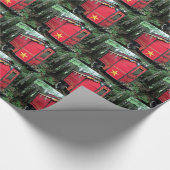 Maßgeschneiderte Red Sinti und Roma winzige Wohnwa Geschenkpapier (Ecke)