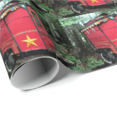 Maßgeschneiderte Red Sinti und Roma winzige Wohnwa Geschenkpapier (Rolleneckpunkt)