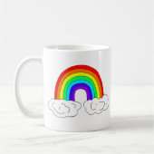 Maßgeschneiderte Regenbogen-Tasse. Kaffeetasse (Links)