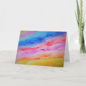 Maßgeschneiderte Regenbogenfarbe Karte (Vorderseite)