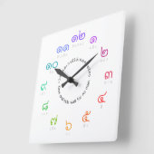 Maßgeschneiderte Regenbogenfarben-Thai-Nummern Uhr (Winkel)