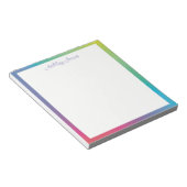 Maßgeschneiderte Regenbogenglättung Notizblock (angewinkelt)