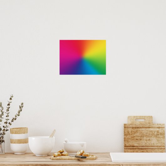 Maßgeschneiderte Regenbogenvorlage - Regenbogen Poster (Küche)