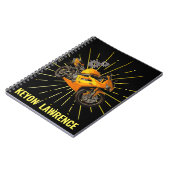 Maßgeschneiderte Rennfahrrad-Motorrad-Boys Zurück Notizblock (Linke Seite)