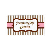 Maßgeschneiderte Retro-Bäckerei-Labels Adressaufkleber (Vorne)