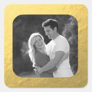 Maßgeschneiderte Retro Glamour Gold Foto Stickers