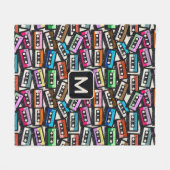 Maßgeschneiderte Retro-Ketten für Monogramm Fleecedecke (Vorderseite (Horizontal))