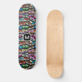 Maßgeschneiderte Retro-Ketten für Monogramm Skateboard (Vorderseite)