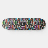 Maßgeschneiderte Retro-Ketten für Monogramm Skateboard (Horizontal)