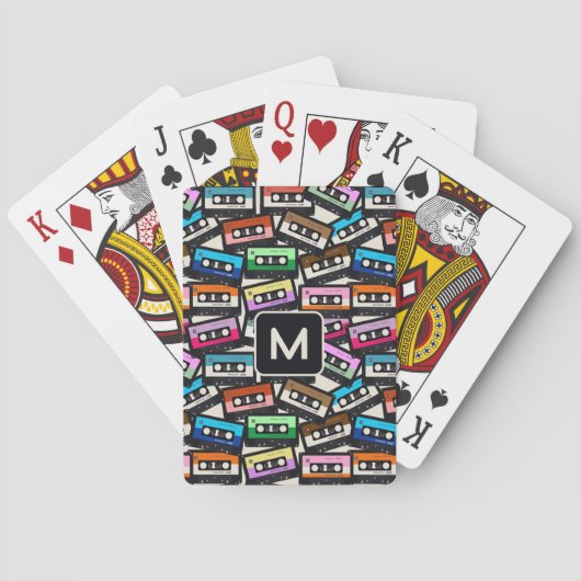 Maßgeschneiderte Retro-Ketten für Monogramm Spielkarten (Rückseite)