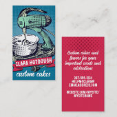 Maßgeschneiderte Retroständer-Mischpult-Backenkart Visitenkarte (Vorne/Hinten)