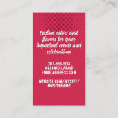 Maßgeschneiderte Retroständer-Mischpult-Backenkart Visitenkarte (Rückseite)