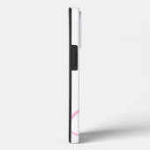 Maßgeschneiderte rosa Monogramm Wasserzeichen eleg Case-Mate iPhone Hülle (Rückseite / Rechts)