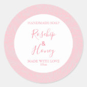 Maßgeschneiderte Rose für das Blumenmuster Runder Aufkleber (Vorderseite)