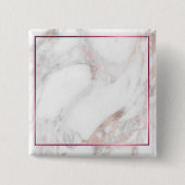 Maßgeschneiderte Rose Gold Marble Elegante Blank T Button (Vorderseite)