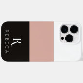 Maßgeschneiderte Rose mit drei Farbblöcken - Schwa Case-Mate iPhone Hülle (Rückseite (Horizontal))