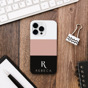 Maßgeschneiderte Rose mit drei Farbblöcken - Schwa Case-Mate iPhone 14 Pro Max Hülle