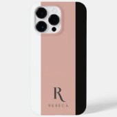 Maßgeschneiderte Rose mit drei Farbblöcken - Schwa Case-Mate iPhone Hülle (Rückseite)