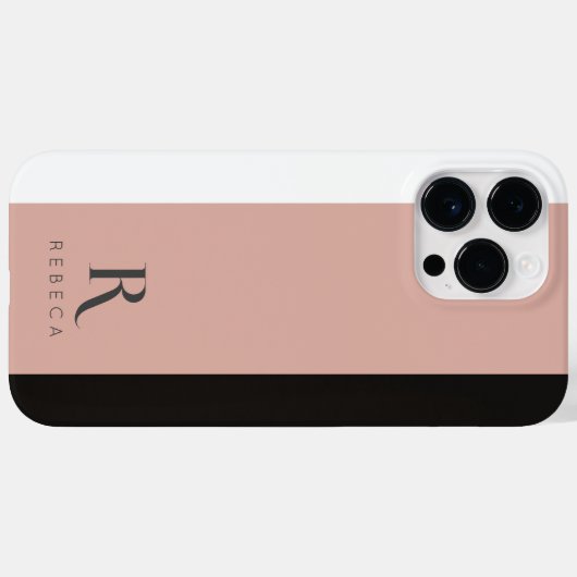 Maßgeschneiderte Rose mit drei Farbblöcken - Schwa Case-Mate iPhone Hülle (Rückseite (Horizontal))