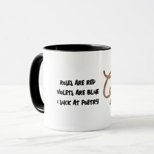 Maßgeschneiderte Rose sind rot und lustig Tasse