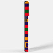 Maßgeschneiderte Rot-Gelb-grüne Streifen Case-Mate iPhone Hülle (Rückseite / Rechts)