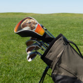 Maßgeschneiderte rote orangefarbene Rahmenfarben Golf Headcover (In SItu)