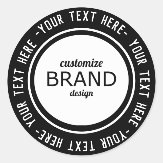 Maßgeschneiderte Round-Logoaufkleber für Unternehm Runder Aufkleber (Vorderseite)