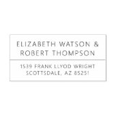 Maßgeschneiderte Rücksendeadresse Briefmarke für M Permastempel (Design)