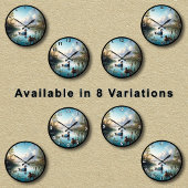 Maßgeschneiderte, ruhige Feuchtland Kanvasback Duc Runde Wanduhr