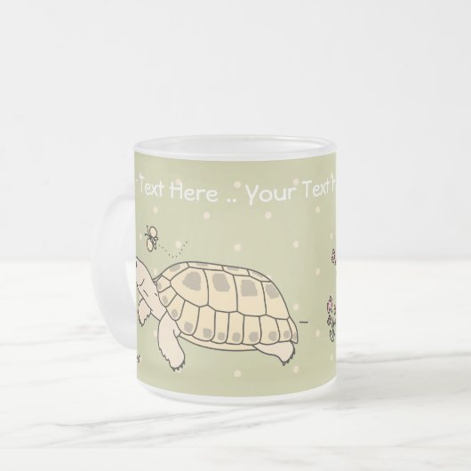 Maßgeschneiderte russische Tortoise-Tasse Mattglastasse (Vorderseite Links)