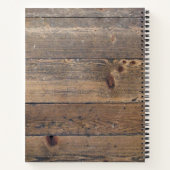 Maßgeschneiderte rustikale Holzküchenutensilien Fa Notizblock (Rückseite)