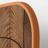 Maßgeschneiderte rustikale Holztextur & Hirschmono Pickleball Schläger (Linke Seite)