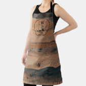 Maßgeschneiderte rustikale Holztextur & Hirschmono Schürze (InSitu)