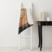 Maßgeschneiderte rustikale Holztextur & Hirschmono Sherpadecke (Beispiel)