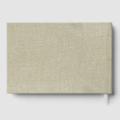 Maßgeschneiderte rustikale schöne braune Textur Sp Gästebuch (Rückseite)