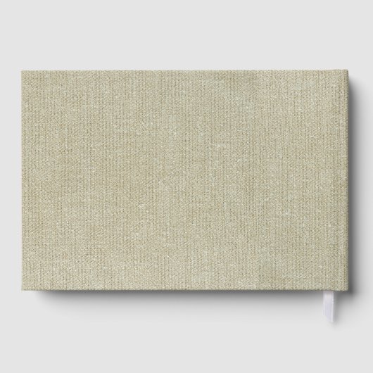 Maßgeschneiderte rustikale schöne braune Textur Sp Gästebuch (Rückseite)