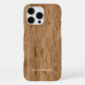 Maßgeschneiderte rustikale Tan Brown farbige Imita iPhone Hülle (Rückseite)