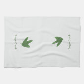 Maßgeschneiderte Sage Cook, Grüne Blätter Kunst Geschirrtuch (Horizontal)