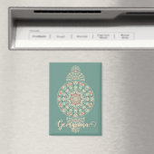 Maßgeschneiderte Sage & Sand Retro Ornamental Mand Magnet (In Situ (Geschirrspüler))