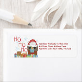 Maßgeschneiderte Santa Ho Ho Ho Rücksendeadressen- (Insitu)