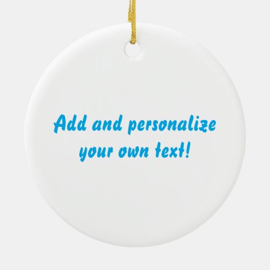 Maßgeschneiderte Santa Midge Keramik Keramik Ornament (Hinten)