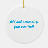 Maßgeschneiderte Santa Midge Keramik Ornament (Hinten)