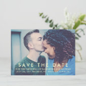 Maßgeschneiderte Save the Date moderne Hochzeitkar (Stehend Vorderseite)