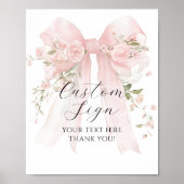 Maßgeschneiderte Schildkröte Blütenblume Mädchen B Poster (Vorne)