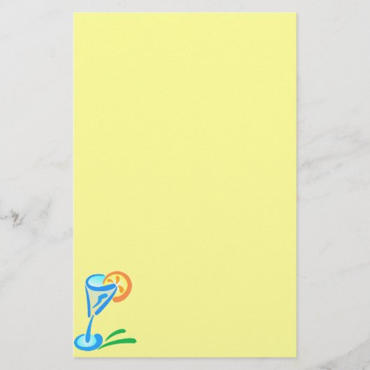 Maßgeschneiderte Schleifglas-Stationerie Briefpapier (Vorderseite)