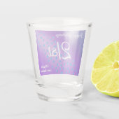 Maßgeschneiderte Schmetterlinge 21. Shot Glass Schnapsglas (Rückseite)