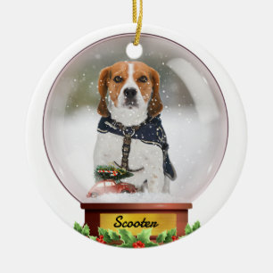 Maßgeschneiderte Schneeglobe Keramik Ornament